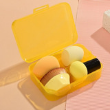 Set De 4 Esponjas Para Maquillaje Cosmetic Puff Set Pro Foun