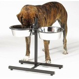 Comederos Para Perros Acero Inoxidable Con Soporte 40cm