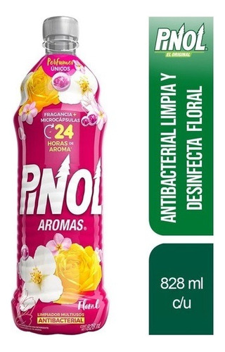 Limpiador Multiusos Líquido Pinol Aromas Floral 828ml