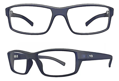Óculos Grau Armação Hb 93055 Matte Ultramarine Esportiva Nf