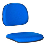 Conjunto Assento E Encosto Para Cadeira Escritório Top Cor Azul Royal Material Do Estofamento Tacido J Serrano