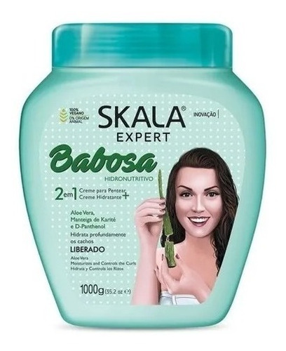 Skala Babosa Aloe Vera Máscara Vegana  X 1kg