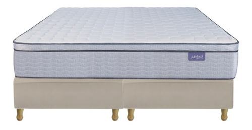 Colchon Inducol Pravia Queen Size 160x200 + Sommier Cuerina