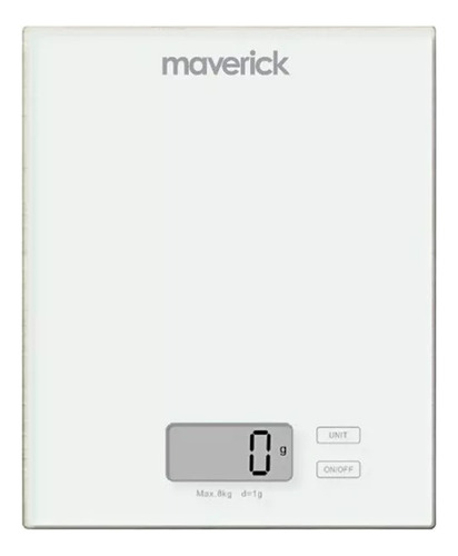 Balanza Cocina Digital De Mesa Electronica Maverick Blanco