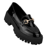 Zapato Casual Mujer Negro Tipo Charol Stfashion 04803812