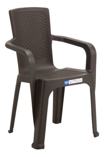 Silla Plastica Manu Terraza Con Brazo