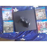 Sony Playstation 4 Ps4 Slim 1tb - Mega Pack | Gta V Fortnite