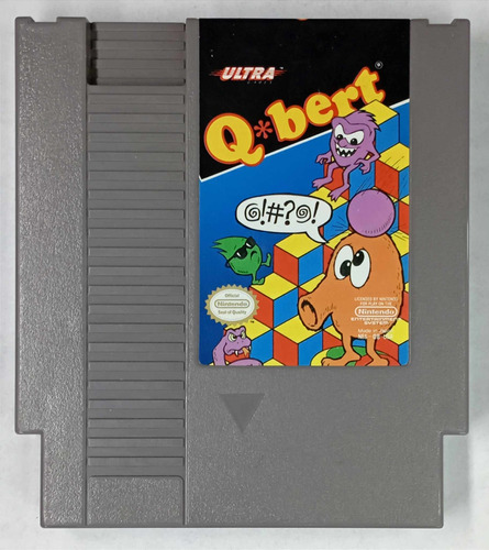 Q*bert Nintendo Nes Cartucho Rtrmx Vj