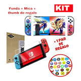 Kit Nintendo Switch  Case Protector + Mica + Pokemon 01