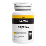 Lavitan Cafeína 200mg Suplemento 100 Cápsulas Sabor Sem Sabo