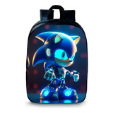 Mochila Infantil Creche Prezinho Ouriço Sonic Game Filme Top