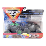 Kit 2 Miniaturas Monster Truck Alien Soldier Muda Cor 1/64