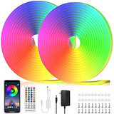 Luces De Cuerda Led Neon Rgb, Tira Multicolor Flexible ...