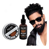 Kit De Aceite De Bálsamo Para Barba Y Peine Para Barba Con B