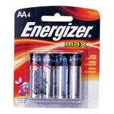 4 Pilas Alcalinas Aa 1.5v Diámetro 1.5cm Energizer