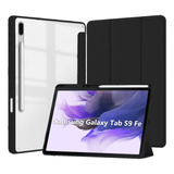 Funda Plegable Trasera Para Samsung Galaxy Tab S9 Fe,  Negro