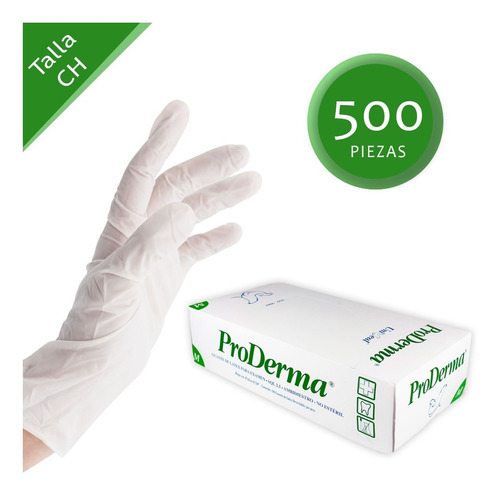 Guante De Látex Para Exploración Proderma 500 Piezas (ch)