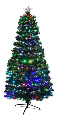 Arbol Navidad Fibra Optica+led Estrella Led Integrada 1.80 M