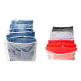 Kit Colmeias Organizadoras  2 M + 2 Gg Camiseta Calça Jeans