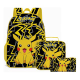 Mochilas Escolares Pokemon Pikachu Para Niños