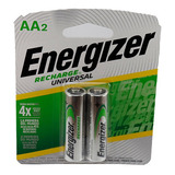 Blister 2 Pilas Recargables Aa  Energizer Nimh 2000 Mah