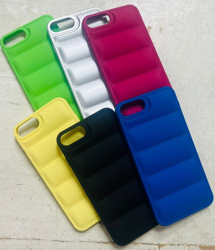 Funda Tpu Puffer Colores Para iPhone 7 8 Plus X Xs