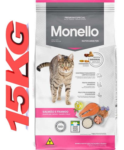 Monello Cat Adulto Salmón 15kg