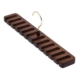 Organizador Rack Armario Tie Belt Hanger Para Marron Oscuro