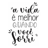 Adesivo De Parede Frase Parede Motivacional Decoração 70x100