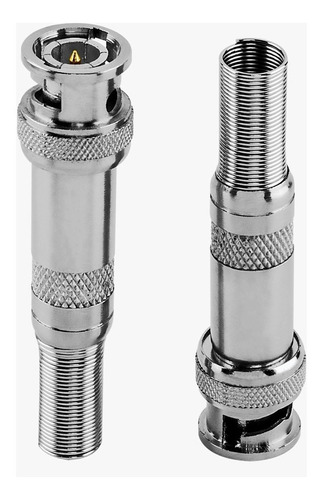 Conector Bnc Macho Parafuso E Mola P/ Cabo 4mm - 50 Peças