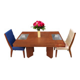 Comedor Holly Para 6 Personas Con Chapa Encino Acabado Okume