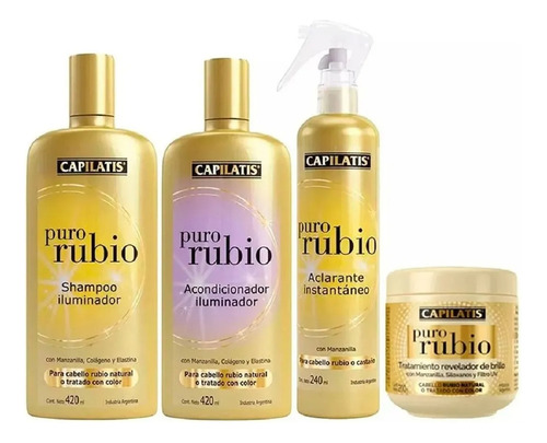 Combo Capilatis  Puro Rubio- Sham + Aco + Spray + Trataminto