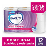 Papel Higiénico Favorita Acolchamax Doble Hoja 12 Un De 37 M