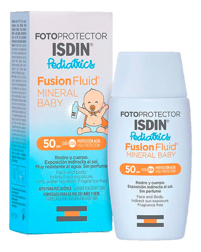 Fotoprotector Isdin Fusion Fluid Mineral Baby Spf 50 50 Ml
