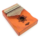 Kalimba Profissional 17 Notas Madeira Mogno Mbira