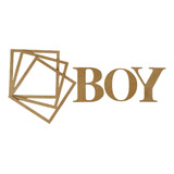 Letras Boy + Molduras Para Cubo 30x30 Mdf Cru Decoração