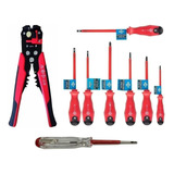 Set X 8 Destornillador Aislado 1000 V Pinza Pelacable Bulit