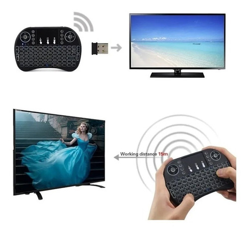 Mini Teclado Wireless Box Pc Android Tv Smart Tecladinho