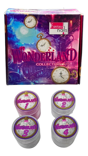 Colección Acrilicos Uñas Wonderland Fantasy Nails 4 Pzs