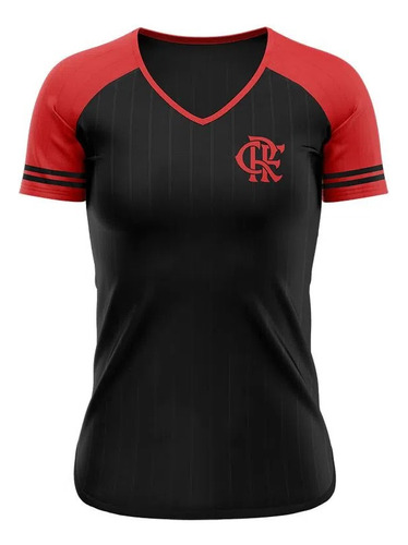 Camisa Flamengo Licenciada Feminina Braziline Math