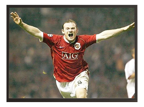 Quadro Wayne Rooney No Manchester United 2525