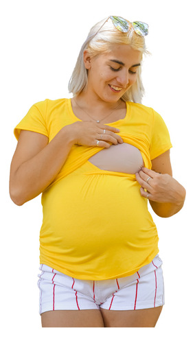 Dos Poleras Embarazo Y Lactancia Talla S
