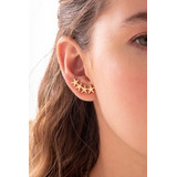 Aretes Pendientes Trepador Baño Oro 24k Topitos Elegantes 