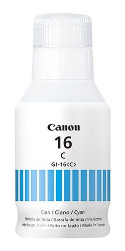 Botella De Tinta Canon Gi-16 Cyan Para Maxify Gx6010 / 7010