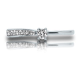 Anillo Compromiso Oro 14k Diamante Natural .16 Ct Sb806