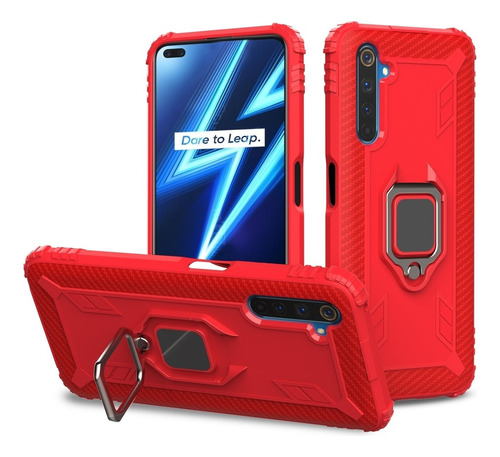 Funda Protectora Para Oppo Realme 6 Pro Con Soporte