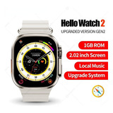 Reloj Inteligente Hello Watch 2 Ultra Serie 8 Nfc Color De La Malla Naranja