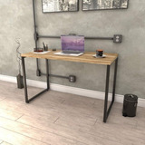 Mesa Para Escritório Office Estilo Industrial 120cm Cawt