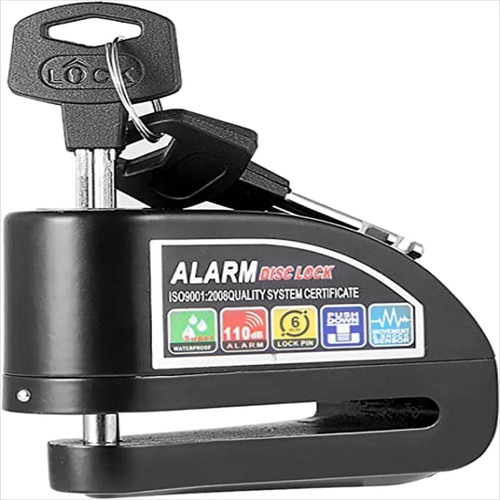 Candado Freno De Disco Con Alarma Para Moto 110 Db