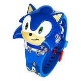Reloj Niñas Digital Luces Sonido Tapa Infantil Sonic